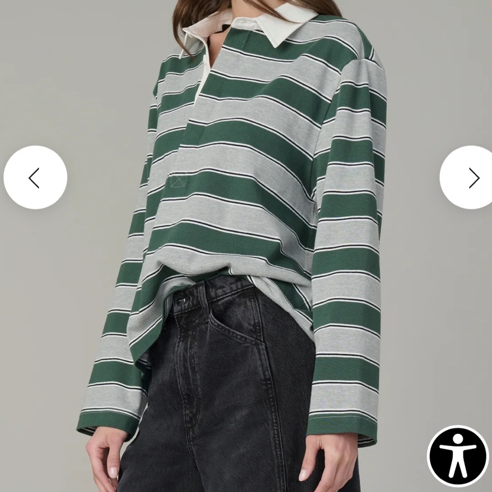 Joe’s Jeans Dylan Oversized Rugby Shirt